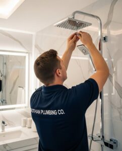 Leaking toilet repair service in Kenosha WI bathroom