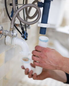 Leaky kitchen faucet repair by plumber in Kenosha WI