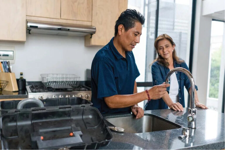 home 2 Kenosha plumber fixing pipes and providing residential and commercial plumbing services