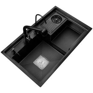 Our Products 12 double bowl kitchen sink with drain area in Kenosha WI