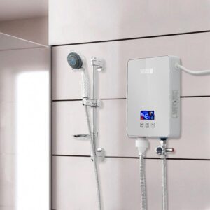Our Products 13 instant electric water heater installed in Kenosha WI bathroom